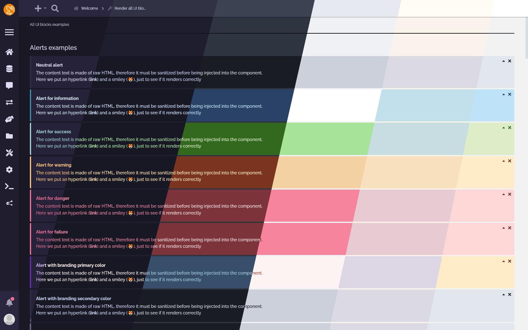 Comparison of iTop themes